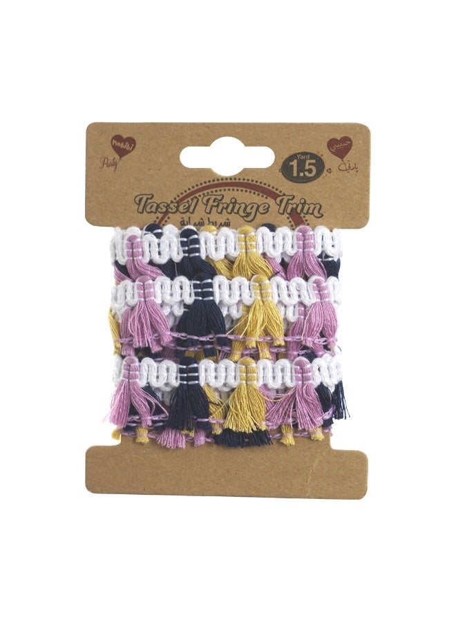 Habibi Party Tassels – 1.5 Yard Mixed Color, 2 cm for DIY Crafts & Decoration - Image 2